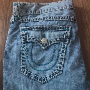 True Religion Light Distressed Jeans